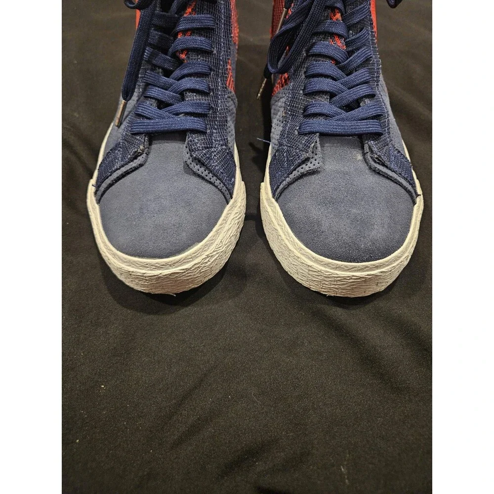 Nike SB Zoom Blazer Mid Premium Mens Size 5.5 Blue Red Sneakers